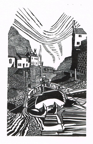 Staithes Harbour
Wood Engraving